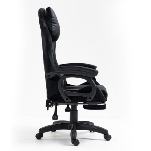 Fotel gamingowy obrotowy STUDENT, podnóżek i poduszka masująca KO23CZ