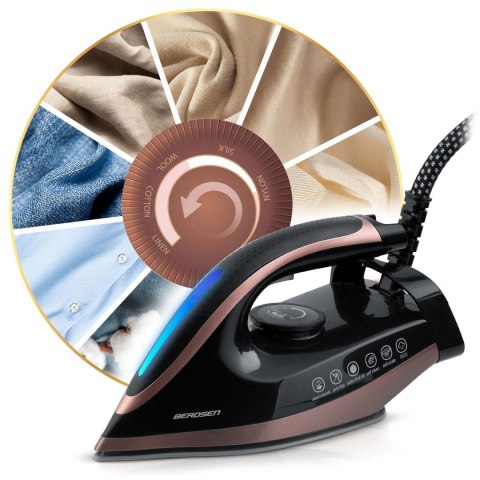 Stacja parowa żelazko generator pary 3000W Berdsen BD-334 ceramiczna powłoka Stacja parowa żelazko generator pary 3000W Berdsen BD-334 ceramiczna powłoka