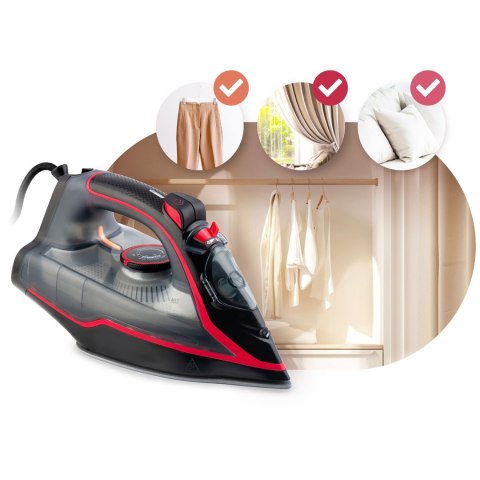 Żelazko parowe 2600W Berdsen BD-331 ceramiczna powłoka praca w pionie Żelazko parowe 2600W Berdsen BD-331 ceramiczna powłoka praca w pionie