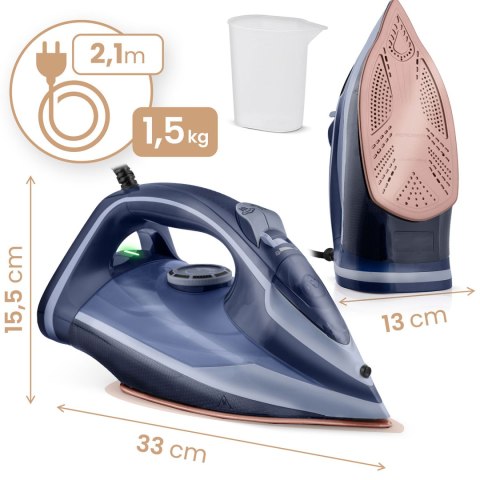 Żelazko parowe 3000W Berdsen BD-330 ceramiczna powłoka praca w pionie Żelazko parowe 3000W Berdsen BD-330 ceramiczna powłoka praca w pionie