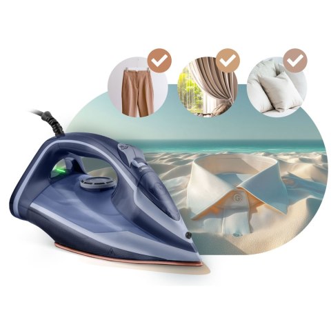 Żelazko parowe 3000W Berdsen BD-330 ceramiczna powłoka praca w pionie Żelazko parowe 3000W Berdsen BD-330 ceramiczna powłoka praca w pionie