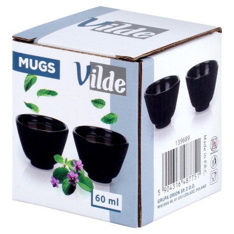 Czarki do herbaty żeliwne emaliowane CAST LINE mini 60 ml 2 szt. VILDE 139689 Czarki do herbaty żeliwne emaliowane CAST LINE mini 60 ml 2 szt. VILDE 139689