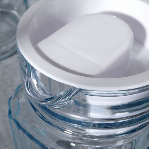 Dzbanek szklany mały 500ml na napoje sok wodę kompot 650ml z pokrywką VILDE 139293 Dzbanek szklany mały 500ml na napoje sok wodę kompot 650ml z pokrywką VILDE 139293