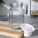 Dzbanek szklany mały 500ml na napoje sok wodę kompot 650ml z pokrywką VILDE 139293 Dzbanek szklany mały 500ml na napoje sok wodę kompot 650ml z pokrywką VILDE 139293