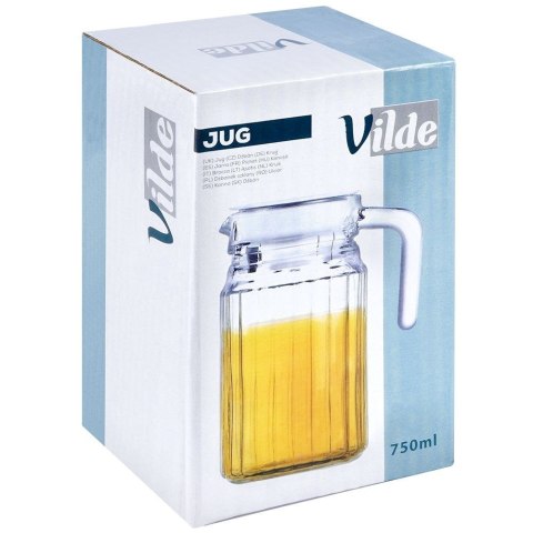 Dzbanek szklany mały 500ml na napoje sok wodę kompot 650ml z pokrywką VILDE 139293 Dzbanek szklany mały 500ml na napoje sok wodę kompot 650ml z pokrywką VILDE 139293