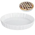FORMA DO PIECZENIA TARTY CERAMICZNA BIAŁA 26.5CM VILDE 123249 FORMA DO PIECZENIA TARTY CERAMICZNA BIAŁA 26.5CM VILDE 123249