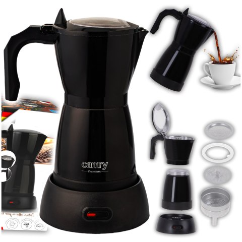 Kawiarka Elektryczna Moka CAMRY CR 4415 Black