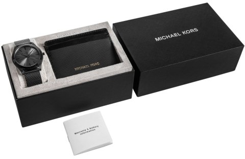 Zegarek Męski + Etui na karty MICHAEL KORS MK1085SET + BOX Zegarek Męski + Etui na karty MICHAEL KORS MK1085SET + BOX