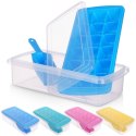 Forma foremka do kostek lodu z pokrywką pojemnik i łopatka na lód kostki EXCELLENT HOUSEWARE 122210 Forma foremka do kostek lodu z pokrywką pojemnik i łopatka na lód kostki EXCELLENT HOUSEWARE 122210
