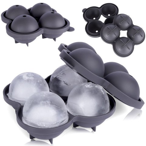 Forma foremka do lodu na lód pojemnik do kostek KULE LODOWE EXCELLENT HOUSEWARE 259228 Forma foremka do lodu na lód pojemnik do kostek KULE LODOWE EXCELLENT HOUSEWARE 259228