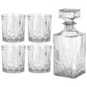 Karafka i szklanki do whisky nalewki na alkohol 900ml zestaw 5-ele VILDE 139665 Karafka i szklanki do whisky nalewki na alkohol 900ml zestaw 5-ele VILDE 139665