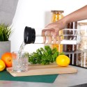 Karafka szklana z pokrywką na napoje wodę sok dzbanek 1L EXCELLENT HOUSEWARE 139636 Karafka szklana z pokrywką na napoje wodę sok dzbanek 1L EXCELLENT HOUSEWARE 139636
