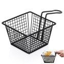 Koszyk na frytki do serwowania frytek metalowy czarny 22x13x8cm EXCELLENT HOUSEWARE 259730 Koszyk na frytki do serwowania frytek metalowy czarny 22x13x8cm EXCELLENT HOUSEWARE 259730