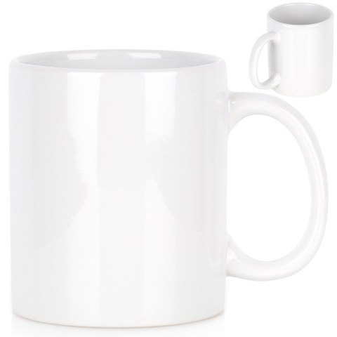 Kubek ceramiczny do kawy herbaty biały 330 ml VILDE 139698 Kubek ceramiczny do kawy herbaty biały 330 ml VILDE 139698