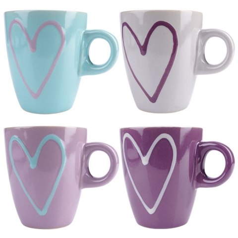 Kubki ceramiczne do kawy herbaty do kawy herbaty 230ml zestaw kubków mix kolorów 4 szt ORION 126967X4