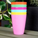 Kubki plastikowe wielorazowe 280 ml zestaw kubków mix kolorów 6 sztuk EXCELLENT HOUSEWARE 139637 Kubki plastikowe wielorazowe 280 ml zestaw kubków mix kolorów 6 sztuk EXCELLENT HOUSEWARE 139637