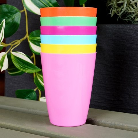 Kubki plastikowe wielorazowe 280 ml zestaw kubków mix kolorów 6 sztuk EXCELLENT HOUSEWARE 139637 Kubki plastikowe wielorazowe 280 ml zestaw kubków mix kolorów 6 sztuk EXCELLENT HOUSEWARE 139637