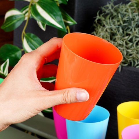 Kubki plastikowe wielorazowe 280 ml zestaw kubków mix kolorów 6 sztuk EXCELLENT HOUSEWARE 139637 Kubki plastikowe wielorazowe 280 ml zestaw kubków mix kolorów 6 sztuk EXCELLENT HOUSEWARE 139637