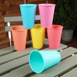 Kubki plastikowe wielorazowe 400 ml zestaw kubków 6 sztuk EXCELLENT HOUSEWARE 139339