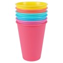 Kubki plastikowe wielorazowe 400 ml zestaw kubków 6 sztuk EXCELLENT HOUSEWARE 139339 Kubki plastikowe wielorazowe 400 ml zestaw kubków 6 sztuk EXCELLENT HOUSEWARE 139339