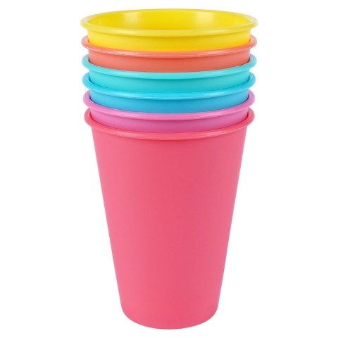 Kubki plastikowe wielorazowe 400 ml zestaw kubków 6 sztuk EXCELLENT HOUSEWARE 139339 Kubki plastikowe wielorazowe 400 ml zestaw kubków 6 sztuk EXCELLENT HOUSEWARE 139339