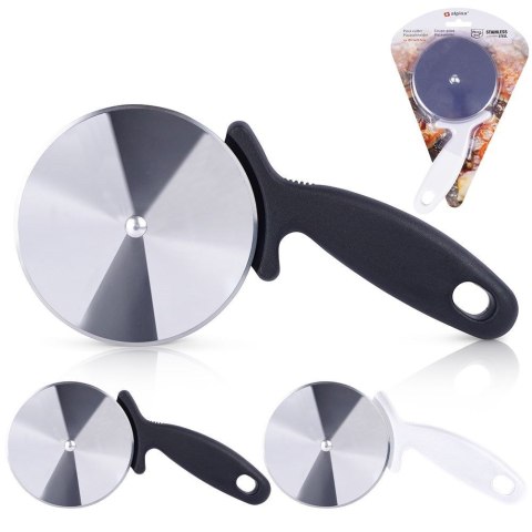 Nóż do krojenia pizzy stalowy okrągły 20.5cm radełko duże ALPINA 259270