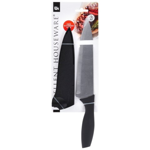 Nóż kuchenny szefa kuchni stalowy z osłoną noża 19cm EXCELLENT HOUSEWARE 259700 Nóż kuchenny szefa kuchni stalowy z osłoną noża 19cm EXCELLENT HOUSEWARE 259700