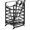 Ociekacz stojak na sztućce metalowy czarny MISTY 17.5cm NAVA 10-186-030
