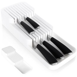 Organizer na noże przybory sztućce do szuflady biały 39x14.5x7.5cm VILDE 229012-B