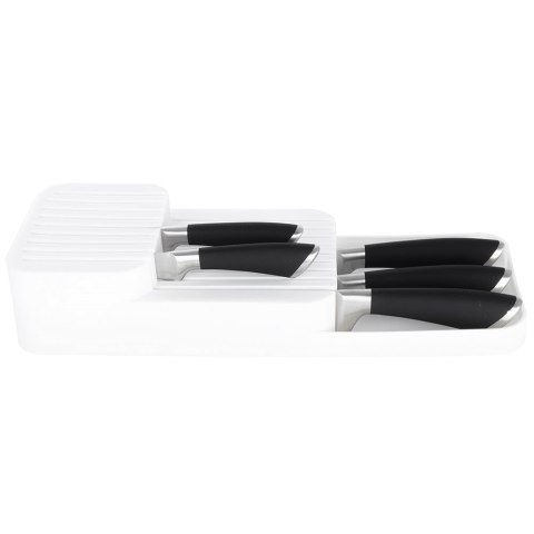 Organizer na noże przybory sztućce do szuflady biały 39x14.5x7.5cm VILDE 229012-B Organizer na noże przybory sztućce do szuflady biały 39x14.5x7.5cm VILDE 229012-B