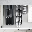 Organizer na noże przybory sztućce do szuflady szary 39x14.5x7.5cm VILDE 229012-S Organizer na noże przybory sztućce do szuflady szary 39x14.5x7.5cm VILDE 229012-S