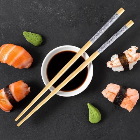 Pałeczki do sushi bambusowe wielorazowe 8 sztuk 24cm EXCELLENT HOUSEWARE 139166 Pałeczki do sushi bambusowe wielorazowe 8 sztuk 24cm EXCELLENT HOUSEWARE 139166