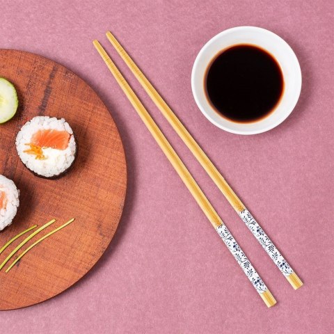 Pałeczki do sushi bambusowe wielorazowe 8 sztuk 24cm EXCELLENT HOUSEWARE 139166 Pałeczki do sushi bambusowe wielorazowe 8 sztuk 24cm EXCELLENT HOUSEWARE 139166