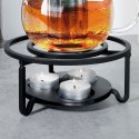 Podgrzewacz do dzbanka kubka herbaty metalowy świecznik x3 tealight VILDE 229073