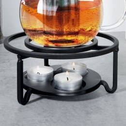 Podgrzewacz do dzbanka kubka herbaty metalowy świecznik x3 tealight VILDE 229073