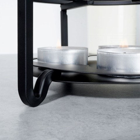 Podgrzewacz do dzbanka kubka herbaty metalowy świecznik x3 tealight VILDE 229073 Podgrzewacz do dzbanka kubka herbaty metalowy świecznik x3 tealight VILDE 229073