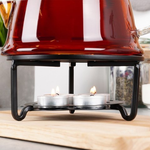Podgrzewacz do dzbanka kubka herbaty metalowy świecznik x4 tealight VILDE 229148 Podgrzewacz do dzbanka kubka herbaty metalowy świecznik x4 tealight VILDE 229148