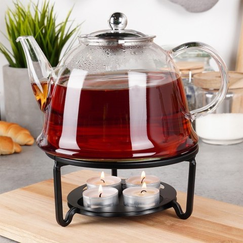 Podgrzewacz do dzbanka kubka herbaty metalowy świecznik x4 tealight VILDE 229148 Podgrzewacz do dzbanka kubka herbaty metalowy świecznik x4 tealight VILDE 229148