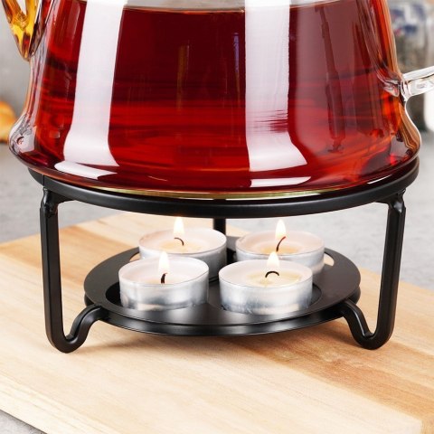 Podgrzewacz do dzbanka kubka herbaty metalowy świecznik x4 tealight VILDE 229148 Podgrzewacz do dzbanka kubka herbaty metalowy świecznik x4 tealight VILDE 229148