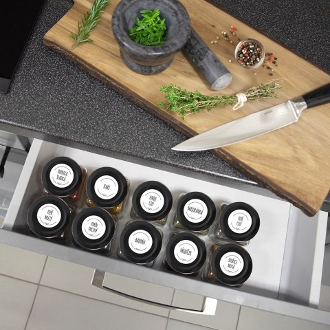 Pojemnik na przyprawy szklany 120ml słoik słoiczek organizer ORION 155118 Pojemnik na przyprawy szklany 120ml słoik słoiczek organizer ORION 155118