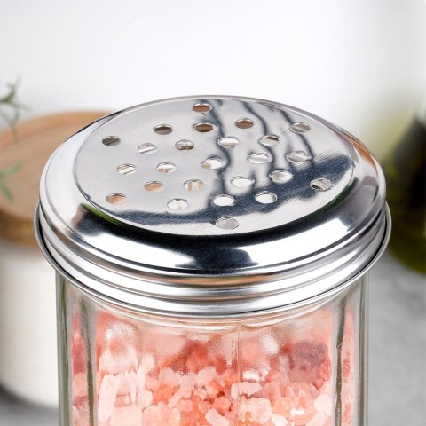 Pojemnik na przyprawy z sitkiem szklany 350ml słoik słoiczek organizer VILDE 229208 Pojemnik na przyprawy z sitkiem szklany 350ml słoik słoiczek organizer VILDE 229208