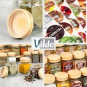 Pojemniki na przyprawy 24 szt 100ml pojemnik szklany + 90 etykiety VILDE 229194 Pojemniki na przyprawy 24 szt 100ml pojemnik szklany + 90 etykiety VILDE 229194