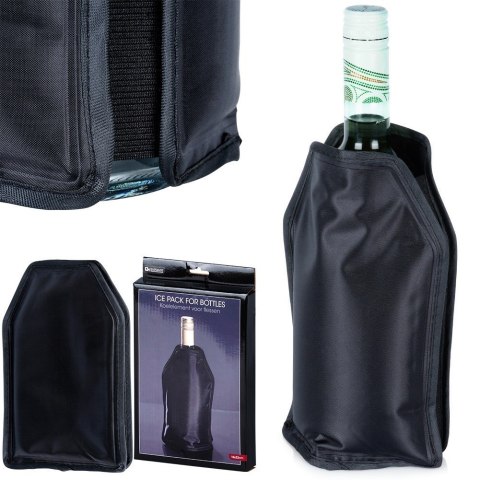Pokrowiec chłodzący na wino butelkę wina do butelek cooler czarny 22 cm EXCELLENT HOUSEWARE 124504 Pokrowiec chłodzący na wino butelkę wina do butelek cooler czarny 22 cm EXCELLENT HOUSEWARE 124504