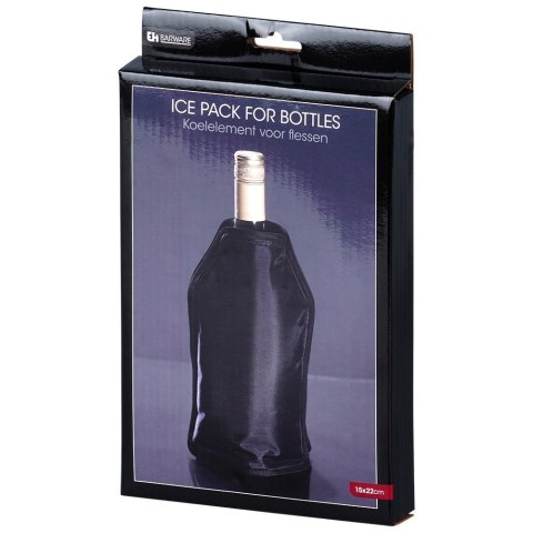 Pokrowiec chłodzący na wino butelkę wina do butelek cooler czarny 22 cm EXCELLENT HOUSEWARE 124504 Pokrowiec chłodzący na wino butelkę wina do butelek cooler czarny 22 cm EXCELLENT HOUSEWARE 124504