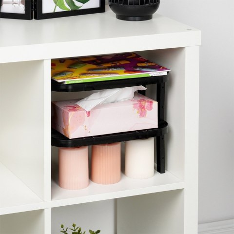Półka kuchenna czarna organizer na blat 31x22x14.5 / 11.5cm VILDE 229206 Półka kuchenna czarna organizer na blat 31x22x14.5 / 11.5cm VILDE 229206
