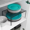 Półka kuchenna metalowa do szafki regulowana rozsuwana 34.5-48cm czarna VILDE 229106 Półka kuchenna metalowa do szafki regulowana rozsuwana 34.5-48cm czarna VILDE 229106