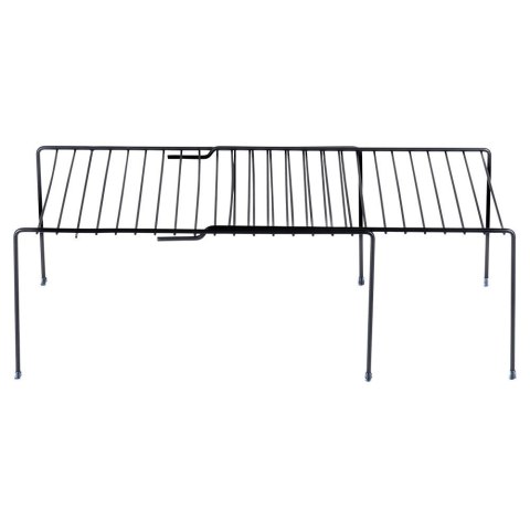 Półka kuchenna metalowa do szafki regulowana rozsuwana 34.5-48cm czarna VILDE 229106 Półka kuchenna metalowa do szafki regulowana rozsuwana 34.5-48cm czarna VILDE 229106