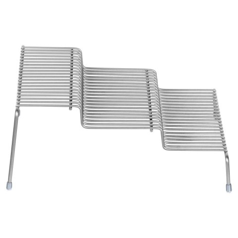 Półka kuchenna metalowa szara 3-poziomowa organizer 28x26x11cm STORAGE SOLUTIONS 229216