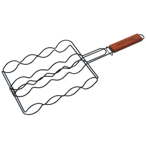Ruszt kratka do grilla grillowania kiełbas ryb mięsa warzyw 50x19cm VAGGAN 111138