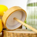 Słoik do picia napojów szklany z zakrętką i słomką grube szkło 500ml EXCELLENT HOUSEWARE 139177 Słoik do picia napojów szklany z zakrętką i słomką grube szkło 500ml EXCELLENT HOUSEWARE 139177